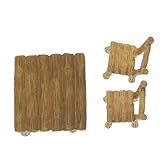 Baoblaze 全23タイプ　マイクロ風景置物　ミニチュア　ドールハウス　園芸　盆栽　装飾　小道具　インテリア　樹脂　 - 2ｘ椅子＋テーブル