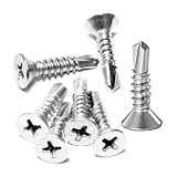 ドリルビス ステンレス 皿小ねじ M4.2 16mm 25mm 32mm 38mm 45mm 50mm ドリルビスセット 鉄板ビス 木ねじ ドリルネジ ナベ ビス シンワッシャー (4.0X16-130本入り)