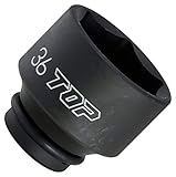 トップ(TOP) ソケット PT-436 対辺寸法:36×全長:46×差込角:12.7mm インパクトレンチ用