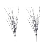 Dovewill 実用的　部屋　テーブル　装飾　人工柳　植物　ヤナギ　90cm　１本　全２色選ぶ - パープル