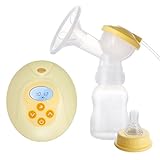 【2017 new version】電動搾乳器 LESHP 片側/両側電動ポンプ 吸引&マッサージ2つのモード 9つの吸引レベル LCD 液晶表示 快適な母乳育児 (片側電動ポンプ)