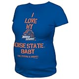 NCAA Boise State Broncos T Fisher I Love MyベビーマタニティTシャツ ブルー