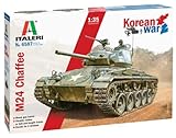 プラッツ イタレリ 1/35 自由主義国 M24 チャーフィー軽戦車 朝鮮戦争 アルミ砲身/マーキング6種付属 プラモデル IT6587 (戦車)