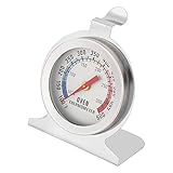 uxcell オーブン温度計 シルバートーン クッキング温度計 家庭用 メタル製　0~300C/0~600F