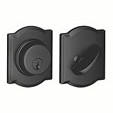 Schlage b60 N Cam 622 Camelot Single円柱デッドボルト、2パックカラー:マットブラックサイズ: 2パックモデル: