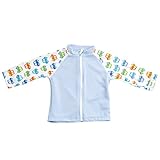 ベビーラッシュガード　長袖　男の子　カラフル車柄　ベビー　水着 (80-90cm) (80-90cm)