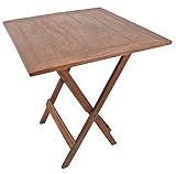 pf-009-w 59.5x59.5x71.0 LAMINATE-BROWN(pf-032) ガーデニングテーブルに最適　職人の手作り スクエアテーブル 屋外 バルコニー 手作りガーデンテーブル サイドテーブル 四角 丈夫 ブラウン ホワイ