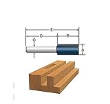 Bosch 85243M 1-Inch Diameter 1-1/4-Inch Cut Carbide Tipped Double Flute Straight Router Bit 1/2-Inch