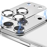 OAproda iphone 17 pro 用 カメラ保護【アルミ合金一体感】 いphone17pro カメラ保護フィルム レンズカバー 強化 ガラス 9H 耐衝撃 黒縁 貼りやすい 粘着性強い ARコート 露出オーバー防止 iphone17pro カメラフィルム シルバー