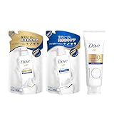 【セット】DOVE(ダヴ) モイスチャー シャンプー＋コンディショナー＋トリートメント 詰め替えペア