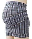 ANGELIEBE エンジェリーベ マタニティ インナー ベルト 付き 妊婦帯 下着 産前 妊婦 妊娠中期 腹帯 フリー グレー チェック 23185 23185151