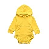 Aliciga ロンパース 新生児 ベビー服 かわいい パーカー 無地 長袖 男の子 女の子 着ぐるみ フード付き ワンピース 柔らかい生地 おしゃれ 写真 撮影 子供服 シンプル 出産お祝い ６ヶ月