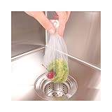 huluwa Sink Strainerバッグ、メッシュシンクSewerフィルタバッグ、使い捨てRubbish Bag Garbage Bag forキッチンやバスルームシンク 100 PCS Hul