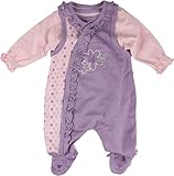 (フィクソーニ)FIXONI 北欧ブランド パープルフラワー ロンパースと長袖ボディスーツのセット 56cm