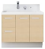 LIXIL(リクシル) INAX 洗面化粧台 K1シリーズ 幅90cm 片引出 クリエペール K1H4-905SY/LP2H