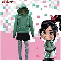 シュガーラッシュ　ヴァネロペコスプレ　衣装　なりきり 5点セット 130cm Amazon.co.jp: コスプレ衣装 シュガーラッシュ ヴァネロペ +飾り