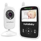 Hello Baby Digital Security Baby Videos Camera with Night Vision Temperature Monitoring & 2 Way Talk