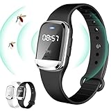 【第四世代】Spotasly 蚊除けリング 虫除けリング 蚊よけブレスレット超音波 殺虫器 デジタル時計 蚊取り器