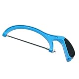 Langba　ミニ手鋸　弓鋸　こぎり　替刃式　木工作業　DIY　ステンレス鋸刃　ブルー