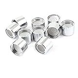 uxcell　蛇口フィルター　節水泡沫器　ノズル　家庭用　19mm水栓用　シルバートーン　10個入り