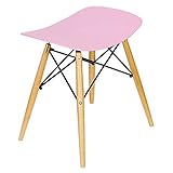 快適ホームズ 7カラースツール 背もたれなし PP ピンク EA-001PK