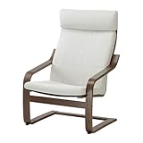 【IKEA/イケア】POÄNG アームチェア, ブラウン, フィーンスタ ホワイト