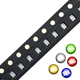 Poilee 500個 LED 発光ダイオード 赤 黄 緑 白 青 各100個 0805 SMD SMT LEDライト発光ダイオード LED電子部品 セット