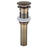 beeleeバスルーム蛇口容器シンクPop Up Drain Stopper With Overflow