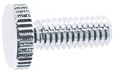 TRUSCO(トラスコ中山) SUS装飾平小ねじ 縦目ローレット M6 Φ12 L20 1個入 DS-AB451 サインナット