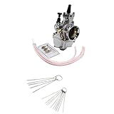 Perfk キャブレター　 パワージェット付き　クリーニング　ニードル　ツール付き　PWK OKO KOSOに適合　全4サイズ - 30mm