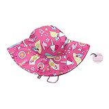 アイプレイ iplay リバーシブルハット UVカット あご紐付 ベビー キッズ 帽子 女の子 INFANT:6-18ヶ月/46-48cm HotPinkCabana