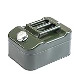 BK-MOTOR ガソリン携行缶 10L/15L/20L/25L/30L/35L/40L 燃料タンク ポリタンク フューエルカンプロ 車用緊急対応用品/応急用品/防災用品/アウトドア/旅行 亜鉛メッキ鋼板 縦型 緑 給油ノズル付き ガソリン缶 ガソリンタンク 燃料缶