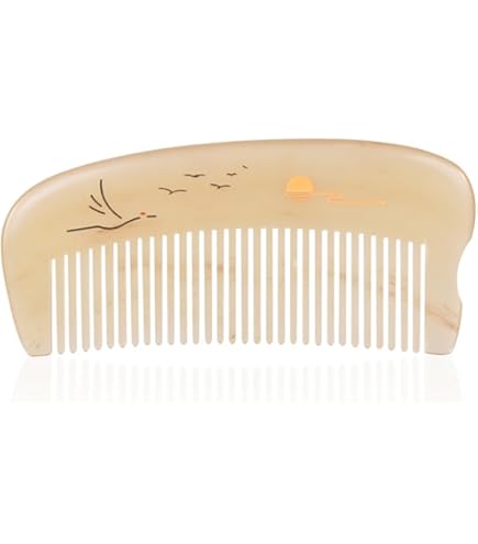 TAN MUJIANG 譚木匠 櫛 女性用 羊の角 ポケットサイズ 帯電防止 頭皮マッサージ 1本 Amazon | TAN MUJIANG 譚木匠 櫛 女性用 羊の角 ポケットサイズ 帯電