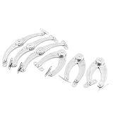 uxcell　ホーム 　家具　食器棚　キャビネット　ドア　開閉蓋　サポートヒンジ　ステイ97mm 6 個