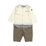 apres les cours(アプレレクール) 男児切替えカバーオール　オフホワイト　70cm ベビー服
