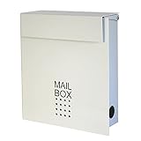 郵便ポスト 郵便受け メールボックス 壁掛け EUROデザイナーズポスト MB4902 マグネット開閉タイプ 鍵付き ベージュ MB4902-KM-WHITE 13