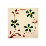 【ノーブランド品】[3月下旬頃～]メキシカンタイル10ｃｍ角6枚セットR8002