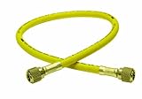 Uniweld H2SSM Service Hose with Brass Knurled 1/4-Inch Female Flare Fittings with Rubber Gasket Seat