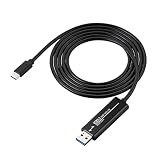 【2個セット】サンワダイレクト リンクケーブル データ移行転送ケーブル Type-C USB3.2(Gen1) Windows/Mac両対応 ドラッグ&ドロップ対応 500-USB070