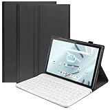 SoftBank Lenovo TAB7 Lenovo Tab M10 5G 10.61インチ Bluetooth キーボード ケース付き US配列 かな入力 リモートワーク 在宅勤務 ブレットキーボード タブ7 タブレット用キーボード (かな表示/ホワイトキーボード)
