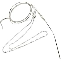 Amazon.co.jp: 片眼鏡 モノクル コスプレ 丸型 右目用 レトロ