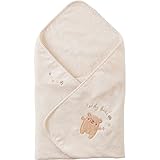 日本製 オーガニックコットン きのことくまのアフガン おくるみ アモローサマンマ