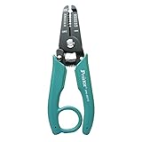 SRI SHOP　Pro′sKit　8PK－3001D　ワイヤーストリッパーカッター 滑り止めハンドル 圧着ペンチ (0.2~0.8mm)　6穴ストリップ カット、クリップ