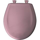 Bemis 200SLOWT 303 Round Closed Front Toilet Seat, Dusty Rose by Bemis