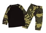 StylesILove幼児ベビーBoy迷彩トップとパンツ2-pcs Outfit US サイズ: XS カラー: ブラック