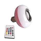 niceeshop ( TM ) LED RGBカラー電球ライトe27 Bluetoothコントロールスマート音楽オーディオスピーカーランプBluetoothスピーカー電球withのリモート・コントロ