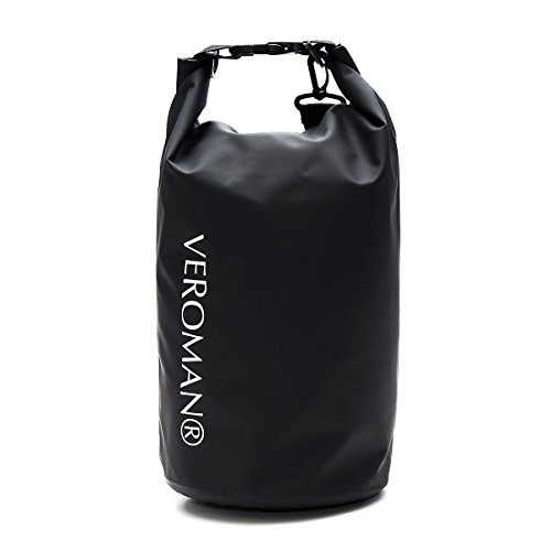 Veroman 防水バッグ ドライバック ショルダー リュック (ブラック, 10 L)
