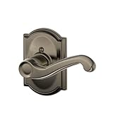 Schlage f170 Fla 620 CAM RHキャメロットコレクションRight Hand Flair装飾トリムレバー、アンティークピューター