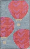 Surya ABI-9015 Machine Made Kids Area Rug, 5-Feet by 8-Feet [並行輸入品]