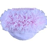 Buenos Ninos Baby Girl's Cotton Shorts and Briefs Chiffon Ruffle Bloomers by Buenos Ninos